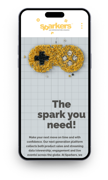 Sparkers mobile website